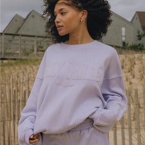 Daily Drills NWT Oversized Sports Crew - Wink with Monochrome Patch